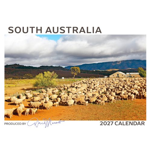 2027 Calendar David Messent South Australia Horizontal Wall SAC