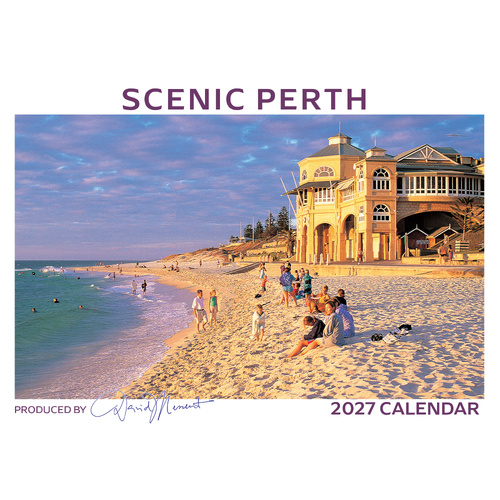 2027 Calendar David Messent Scenic Perth Horizontal Wall PEC