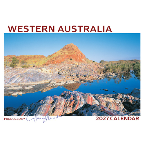 2027 Calendar David Messent Western Australia Horizontal Wall WAC