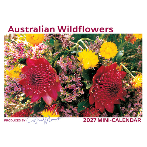 2027 Calendar David Messent Australian Wildflowers Mini Wall MWF