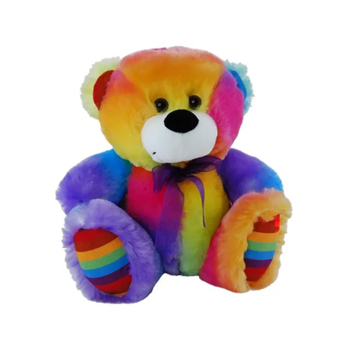 Elka Plush 23cm Teddy Bear Jelly Rainbow, 76201-23C