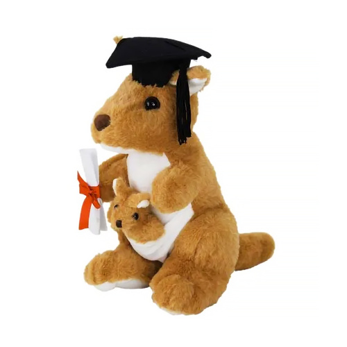 Elka Plush Graduation Kangaroo Small 24cm, 5630-24G