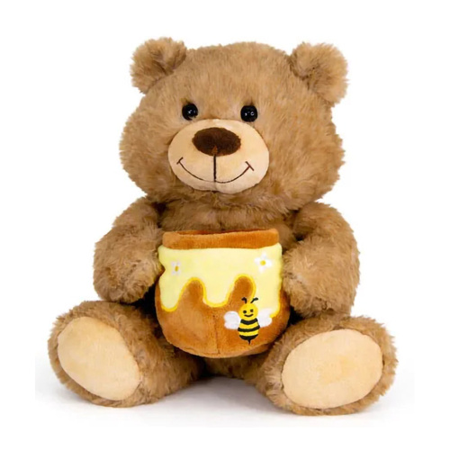 Elka Plush 26cm Honey Pot Bear, 31556-BEE