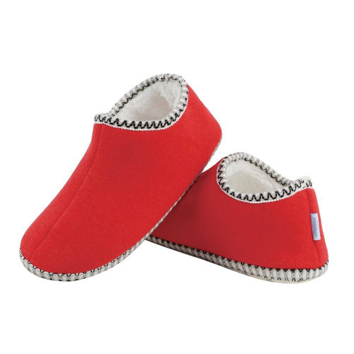 Slumbies Women's Winter Slippers Small - CABIN BOOTIE (Red) SLUWCB01