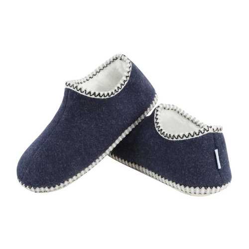 Slumbies Women's Winter Slippers Large - CABIN BOOTIE (Navy) SLUWCB03