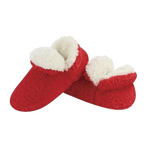 Slumbies Winter Slippers Women's Extra Large - Betti Bootie Red, SLUWBB04
