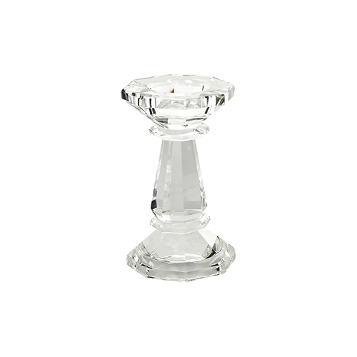 Figaro Glass Pillar Holder Octagonal Small, Great Gift & Home Decor