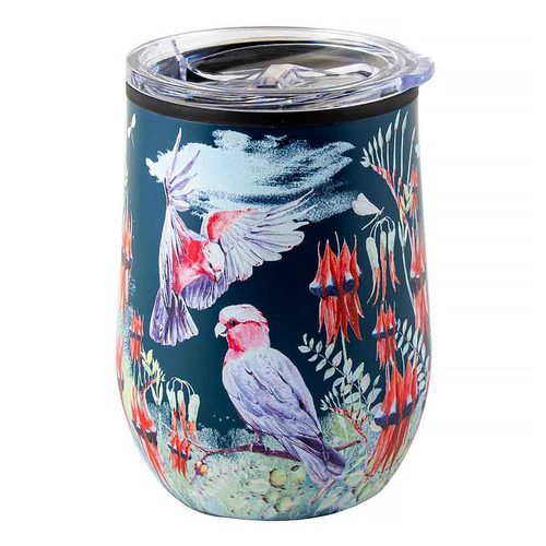 Landmark Travel Mug Fauna Flora Australian Galaha 360mL Insulated Tumbler OT288