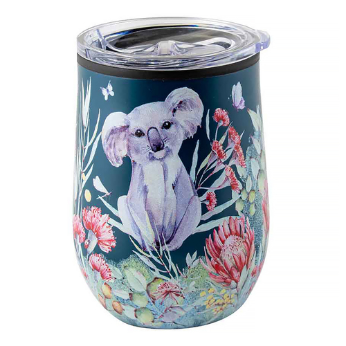 Landmark Travel Mug Fauna Flora Australian Koala 360mL Insulated Tumbler OT290