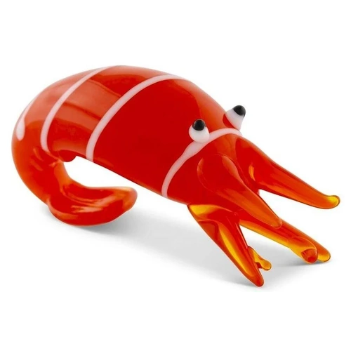The Russell Collection Zibo Art Glass Ornament Nano Prawn, CNG SCHOOLIES