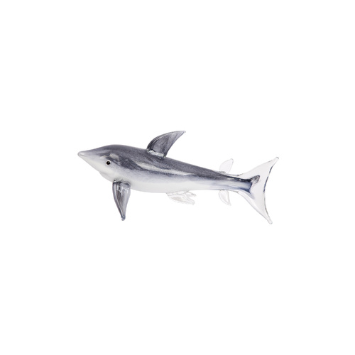 The Russell Collection Zibo Art Glass Ornament L36cm Shark Jaws, CCG JAWS