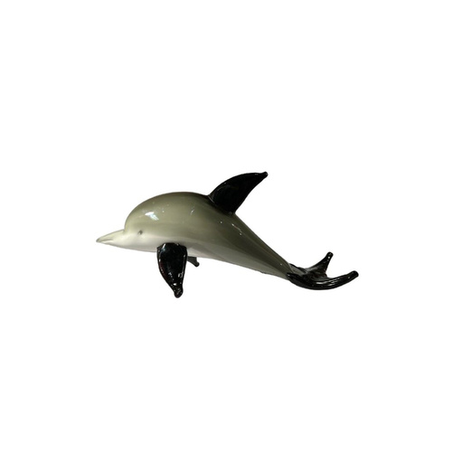 The Russell Collection Zibo Art Glass Ornament 14cm Dolphin Hector, CCG HECTOR