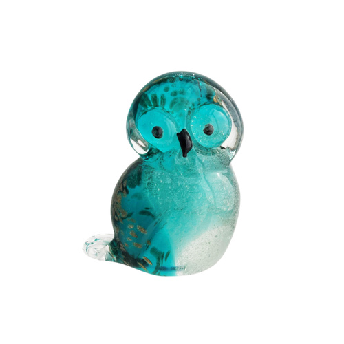 The Russell Collection Zibo Art Glass Ornament 11cm Owl Boo, CCG BOO