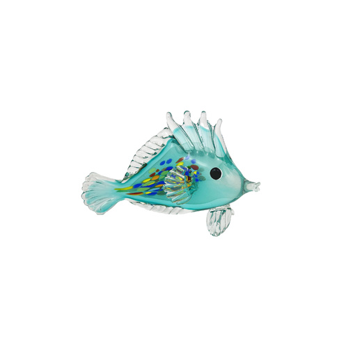 The Russell Collection Zibo Art Glass Ornament 14cm Fish Pesce, CCG FPESCE