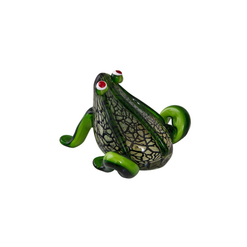 The Russell Collection Zibo Art Glass Ornament 11cm Frog Squat, CCG FROG3S
