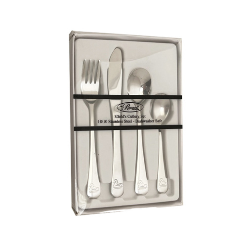 The Russell Collection Cutlery Set 4-Piece Duck Stainless Steel, HI C4DS