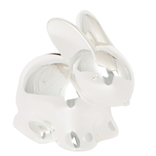 The Russell Collection Money Bank 12cm Rabbit Silverplate, HI BRBT
