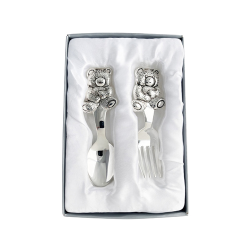 The Russell Collection Cutlery Set 2-Piece Cuddly Bear, HI C2CB