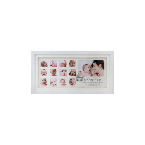 The Russell Collection Photo Frame My First Year with 13 Openings, HP MYFIRST