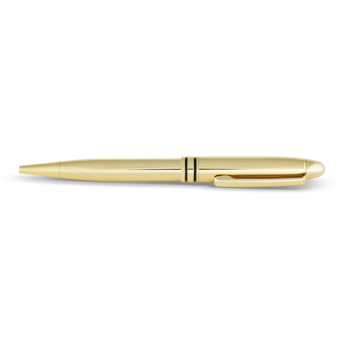 The Russell Collection Pen Gold with Double Black Pinstripe, HS P9