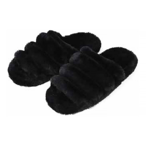 Slumbies Winter Slippers Women's Large - Sassy Slide Black, Sunbird SLUWSS03