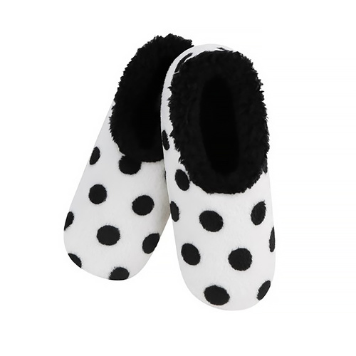 Slumbies Winter Slippers Women's Large - Positive Negative Dots, Sunbird SLUWPN03