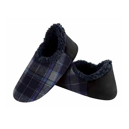 Slumbies Winter Slippers Men's Large - Alpine Plaids Navy, Sunbird SLUMAP03