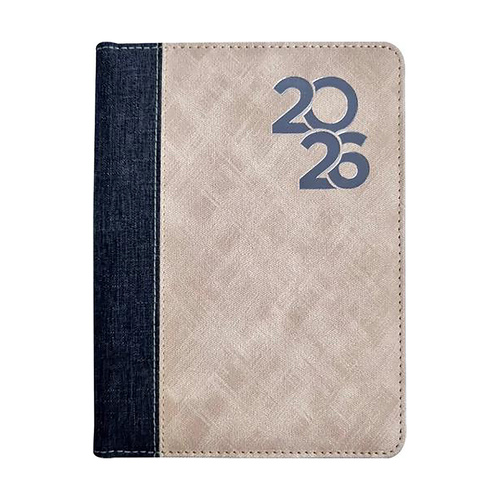 Centurion 2026 Diary Fabric A5 Day to Page Beige Wiro, Sunbird Y-DCD-WA51