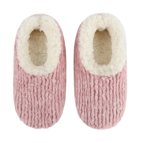 Slumbies Women's Winter Slippers Medium - TEDDY BEAR (Pink) SLUWTB05