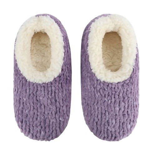 Slumbies Women's Winter Slippers Extra Large - TEDDY BEAR (Purple) SLUWTB05