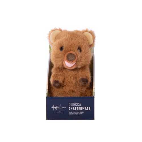 isGift Australian Collection Talking Plush 18cm ChatterMate Quokka, IAC81070
