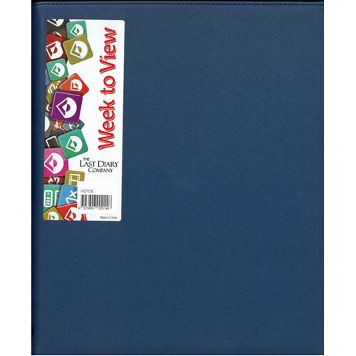 2026 Diary Victoria Quarto Week to View Wiro Cobalt Last Diary Company VQ7CB