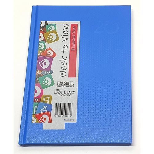 2022-2023 Financial Year Diary Everyday A5 Week to View Blue Last Diary Company