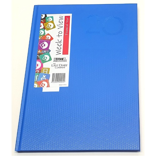 2022-2023 Financial Year Diary Everyday A4 Week to View Blue Last Diary Company