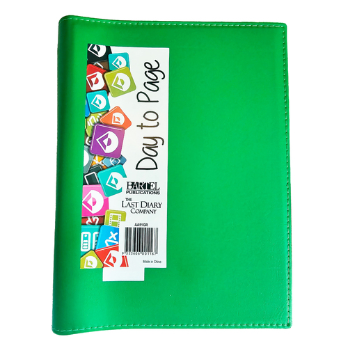 2026 Diary Ainsley A5 Day to Page Wiro Green Last Diary Company AA51GR