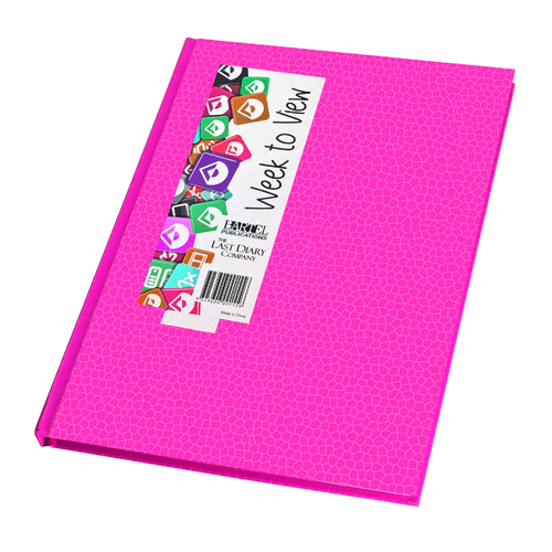 2026 Diary Everyday A5 Week to View Casebound Hot Pink Last Diary Company EA57HP