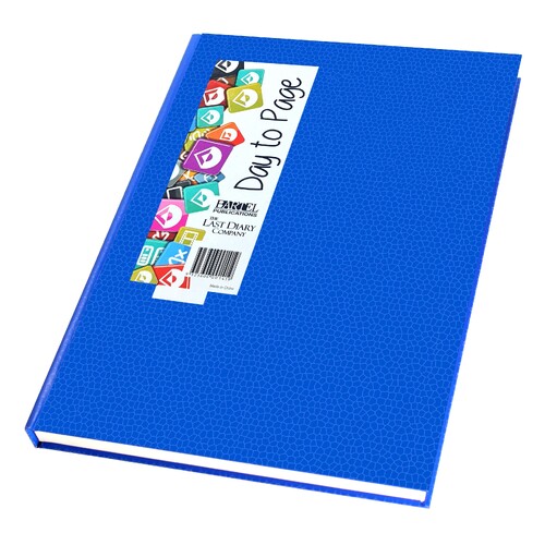 2026 Diary Everyday A4 Day to Page Casebound Blue Last Diary Company EA41BL