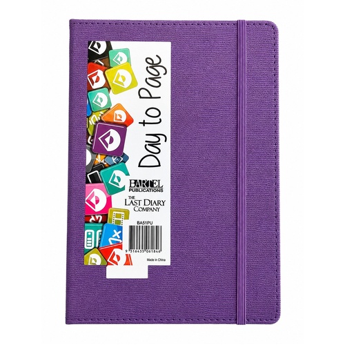 2027 Diary The Last Diary Company Becall A5 Day to Page Purple, BA51PU