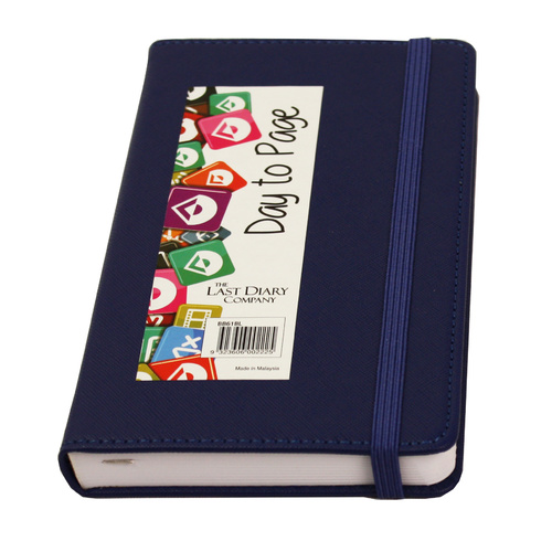 2024 Diary Becall B6 Day to Page Casebound Blue Last Diary Company BB61BL