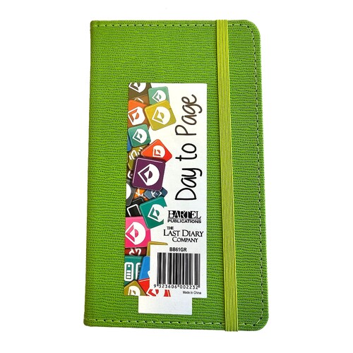 2026 Diary Becall B6 Day to Page Casebound Green Last Diary Company BB61GR