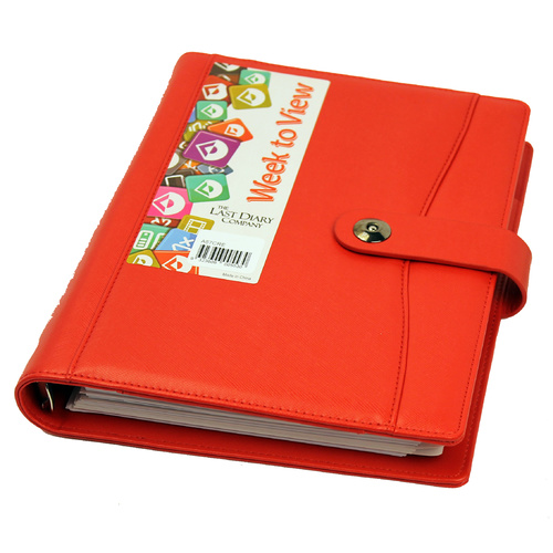 2026 Diary Nicholls A5 Midi Week to View Clip Red Last Diary Company A57CRE