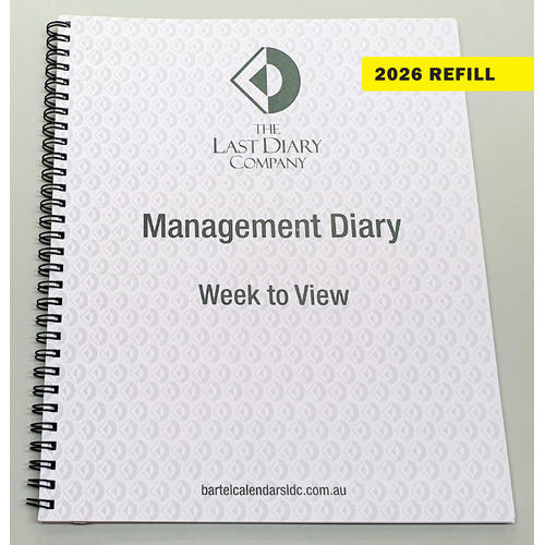 2026 Refill Victoria Quarto Week to View Wiro by Last Diary Company VQ7