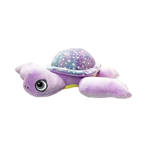 Huggable Toys Aquarium Plush 20cm Turtle Flipper Purple Glow-In-The-Dark, OItur-Fli-Pu