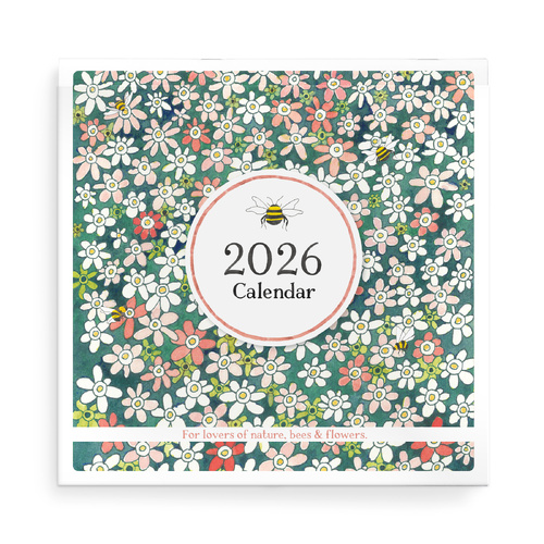 2026 Calendar Bee Square Wall, Affirmations BEECAL26