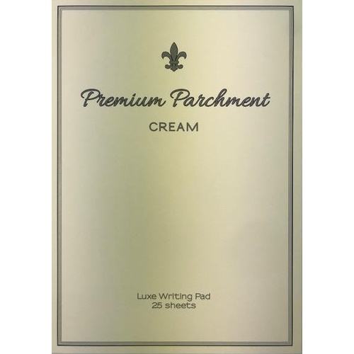 A4 Premium Parchment Luxe Writing Pad 25 Sheets - Cream by Ozcorp