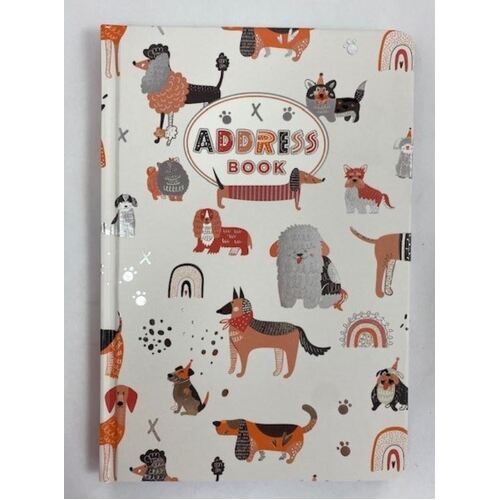 Ozcorp Address Book Bohemian Dog A5 Hard Cover AB72