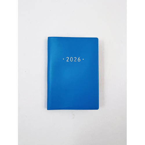 2026 Diary Fashion A7 Week to View Soft Cover Blue, OzCorp DA16