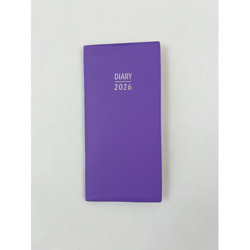 2026 Diary Fashion Pocket Week to View Violet, OzCorp PD89