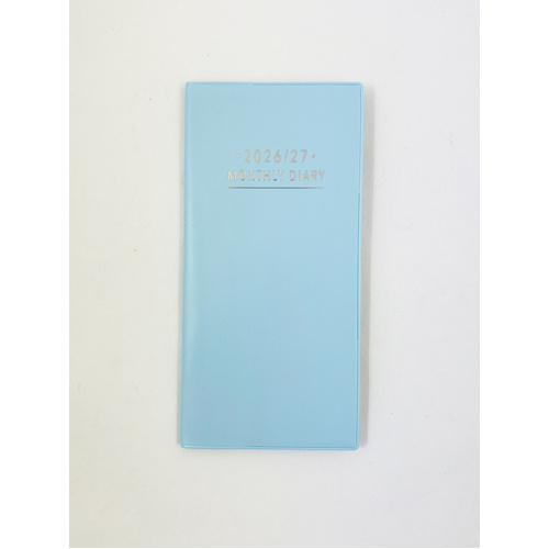 2026-2027 2-Year Planner Fashion Pocket Month to View Pale Blue, OzCorp YP81