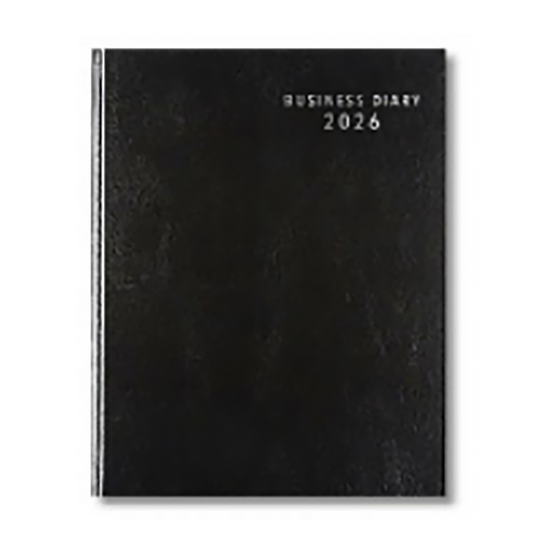 2026 Diary Business A5 Day to Page Black, OzCorp D934